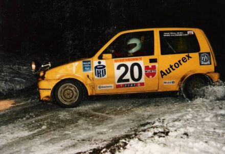 Jacek Sikora i Marek Kaczmarek - Fiat Cinquecento Sporting.